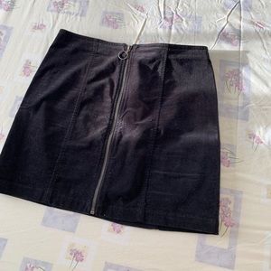 Black corduroy skirt